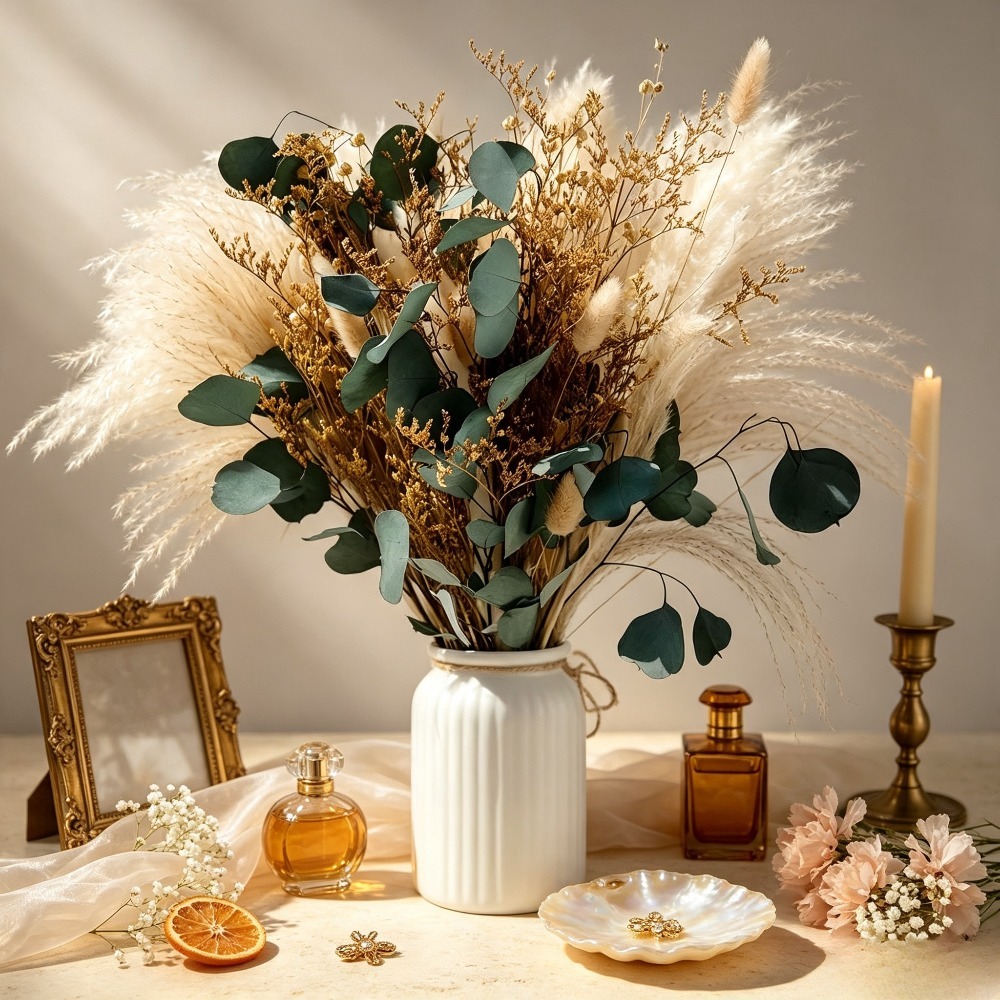 Eucalyptus Preserved - Bouquet di Erba della Pampas Essiccata