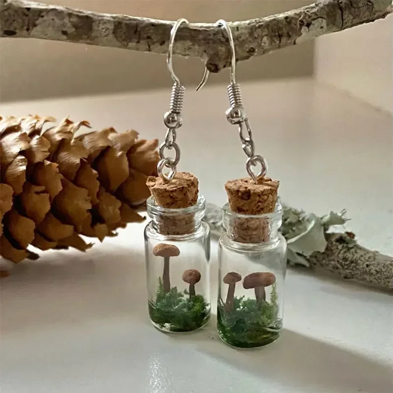 Orecchini a forma di fungo rea - Preserved Moss Sheet recensione e prezzo